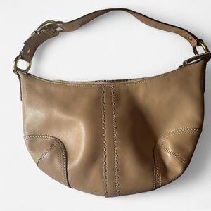 Coach Tan Leather Shoulder Bag